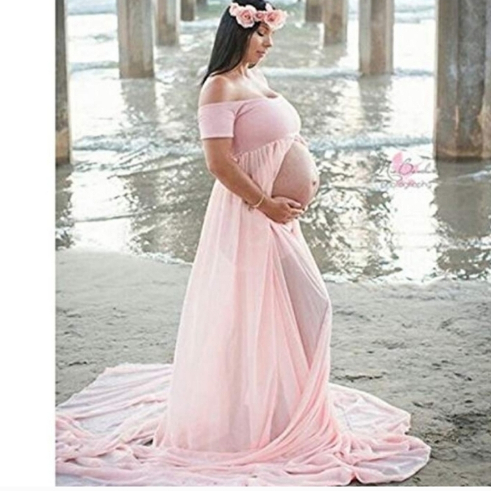Maternity boho dress